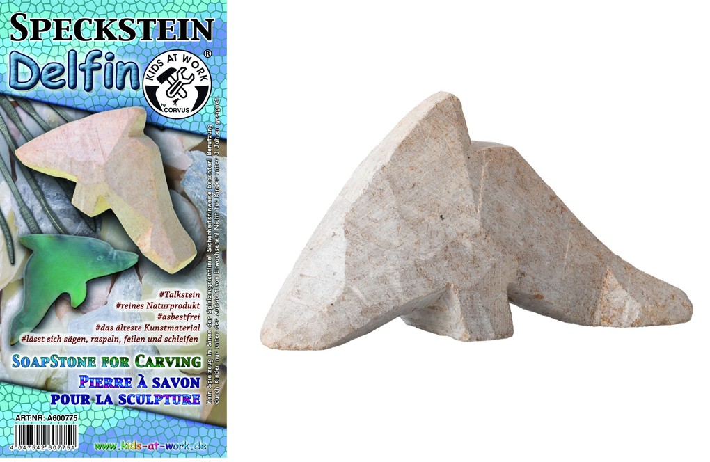 Corvus A600775 - Kids-at-Work Speckstein Rohling Delfin
