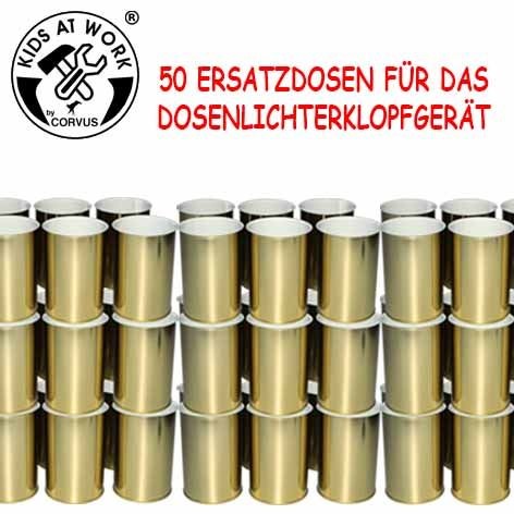 Corvus A750444 - Kids-at-Work Ersatz-Dosen für Dosenlichterklopfgerät 50 Stück 73x119mm
