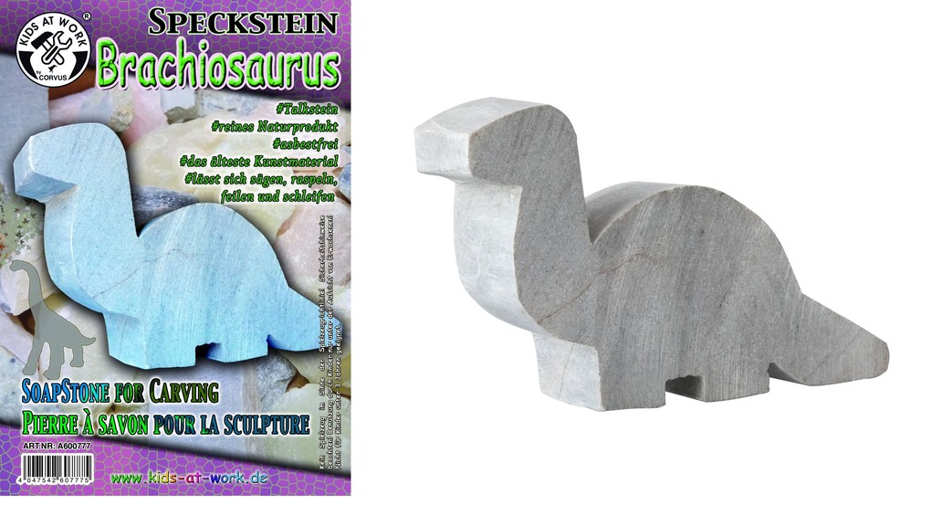 Corvus A600777 - Kids-at-Work Speckstein Rohling Brachiosaurus