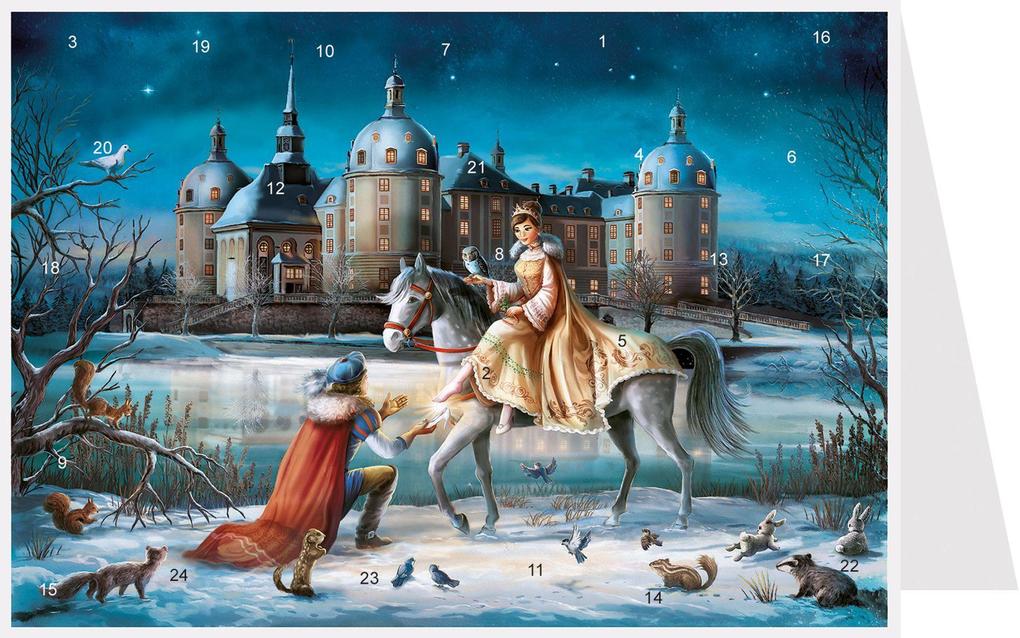 Postkarten-Adventskalender 'Moritzburg'