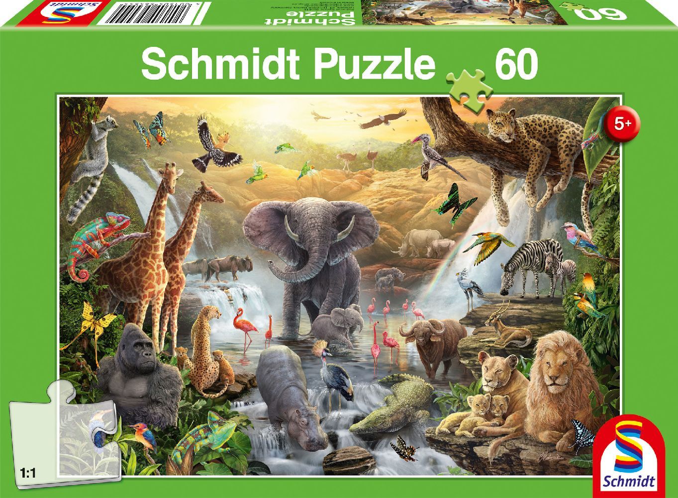 Schmidt Spiele - Tiere in Afrika 60 Teile