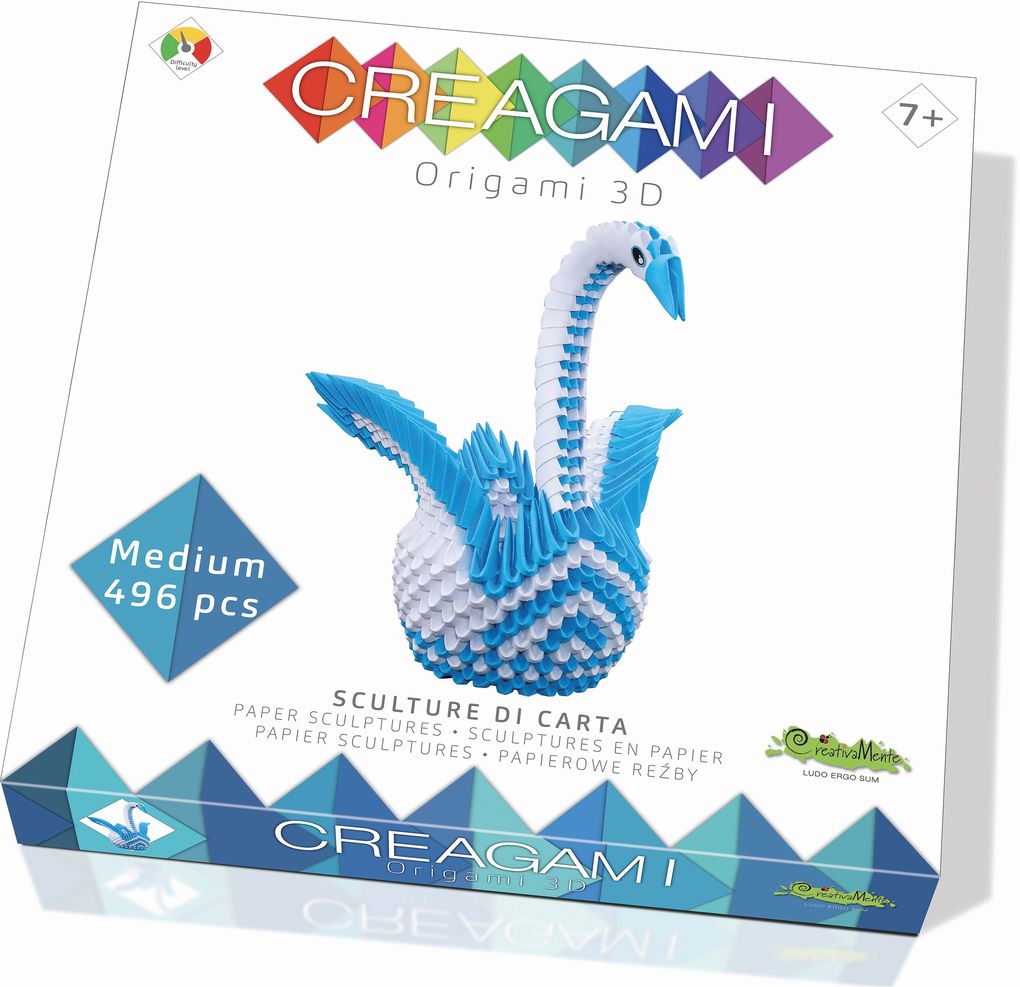 Creagami - Origami 3D Schwan 496 Teile