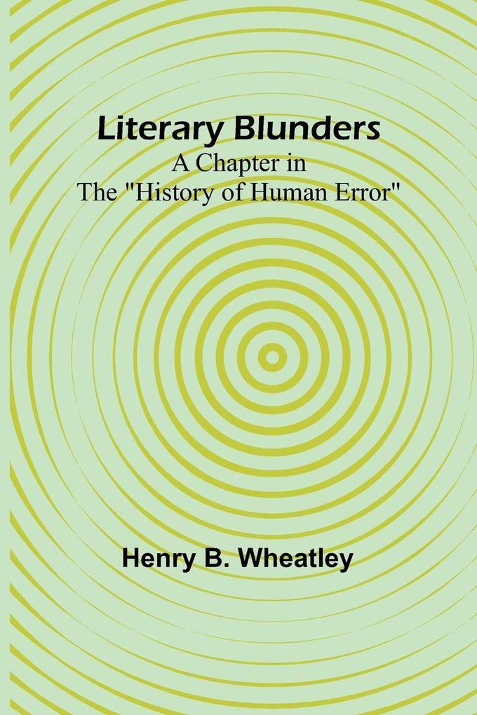 Literary Blunders