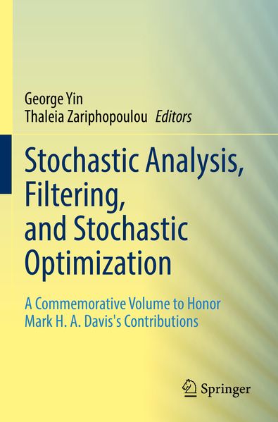 Stochastic Analysis Filtering and Stochastic Optimization