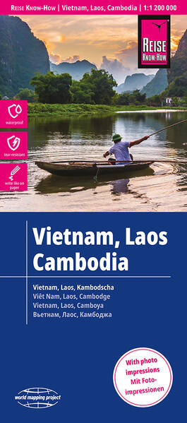Reise Know-How Landkarte Vietnam Laos Kambodscha (1:1.200.000)