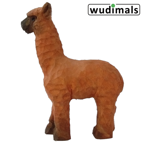 Wudimals A040478 - Alpaka Alpaca handgeschnitzt aus Holz