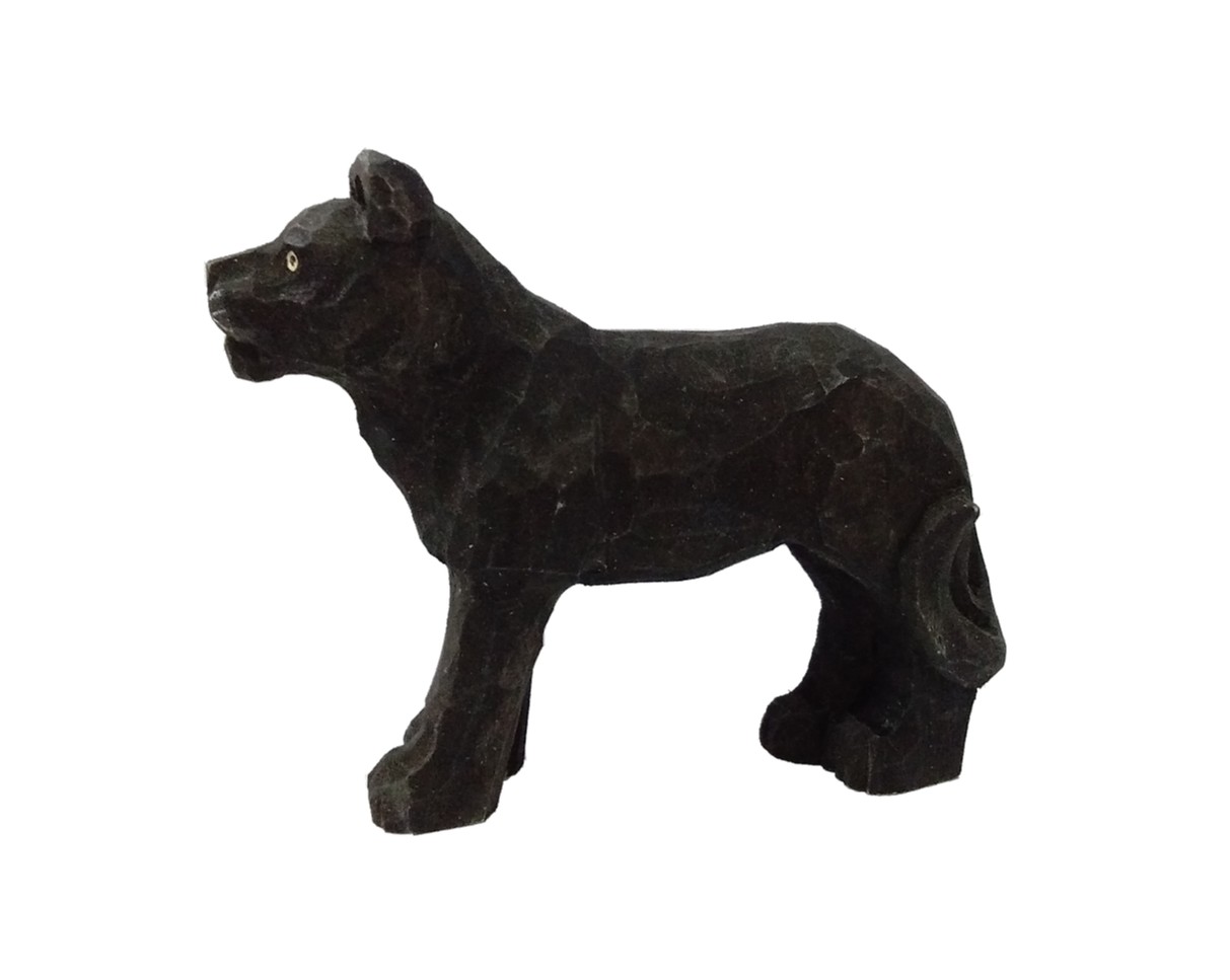 Wudimals A040470 - Panther Panther handgeschnitzt aus Holz