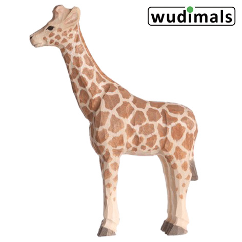 Wudimals A040454 - Giraffe Giraffe handgeschnitzt aus Holz