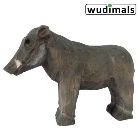 Wudimals A040726 - Warzenschwein Warthog handgeschnitzt aus Holz