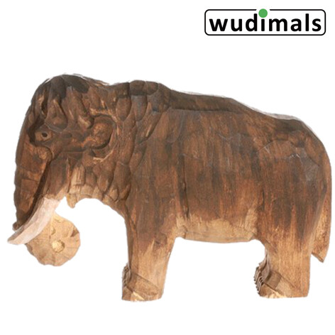 Wudimals A040907 - Mammut Mammoth handgeschnitzt aus Holz