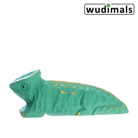 Wudimals A040711 - Chamäleon Chameleon handgeschnitzt aus Holz