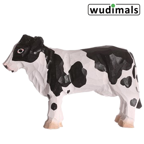 Wudimals A040600 - Kuh Cow handgeschnitzt aus Holz