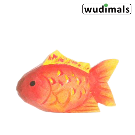 Wudimals A040818 - Goldfisch Goldfish handgeschnitzt aus Holz