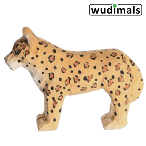Wudimals A040461 - Leopard Leopard handgeschnitzt aus Holz