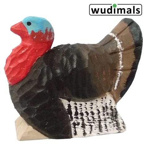 Wudimals A041012 - Truthahn Turkey handgeschnitzt aus Holz