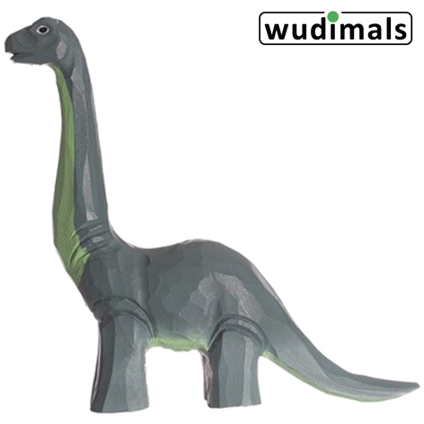 Wudimals A040900 - Diplodocus Diplodocus handgeschnitzt aus Holz