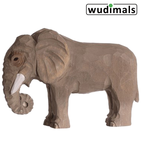Wudimals A040453 - Elefant Elephant handgeschnitzt aus Holz