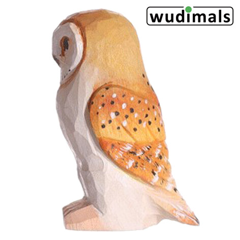 Wudimals A041008 - Schleiereule Barn Owl handgeschnitzt aus Holz