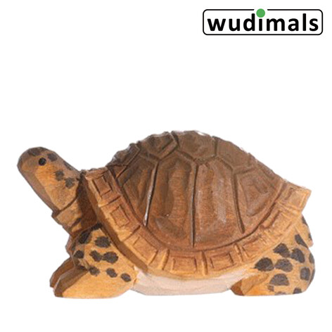 Wudimals A040704 - Landschildkröte Tortoise handgeschnitzt aus Holz