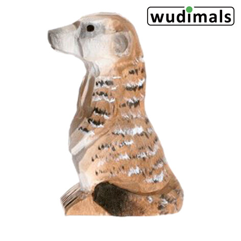 Wudimals A040483 - Erdmännchen Meerkat handgeschnitzt aus Holz