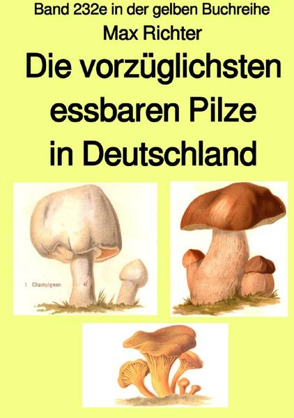 Die vorzüglichsten essbaren Pilze in Deutschland - Band 232e in der gelben Buchreihe - Farbe - be