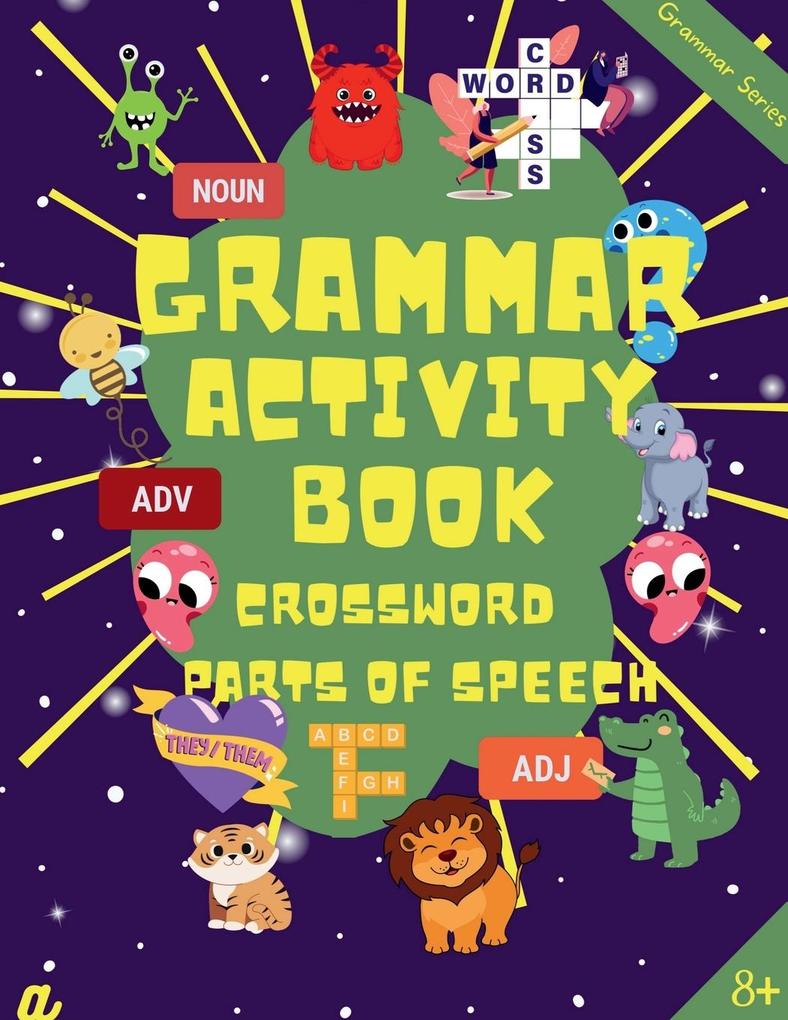 English Grammar Activity Book - Parts of Speech - Level 2 (Crossword Puzzle 8-10 years)