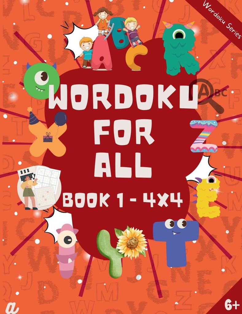 Introduction to Wordoku Level 1 (4X4) - 6-8 years