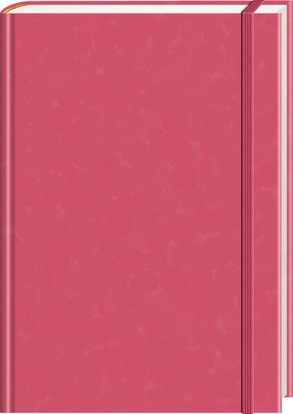 Anaconda Notizbuch/Notebook/Blank Book punktiert textiles Gummiband pink Hardcover (A5) 120g/m² Papier