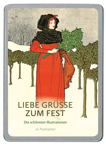Liebe Grüße zum Fest Postkarten VE 20