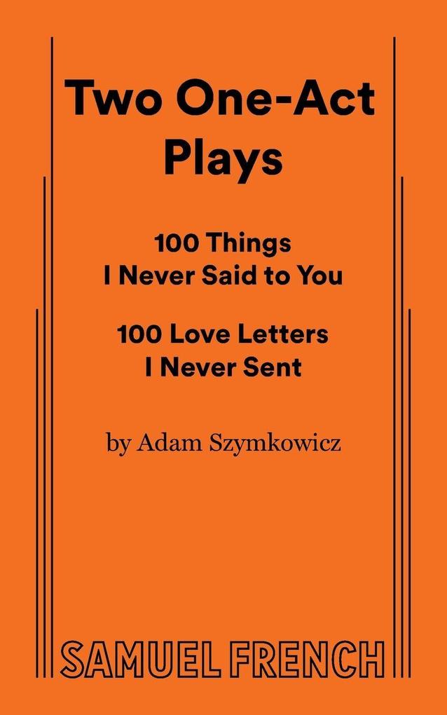 Two One-Act Plays
