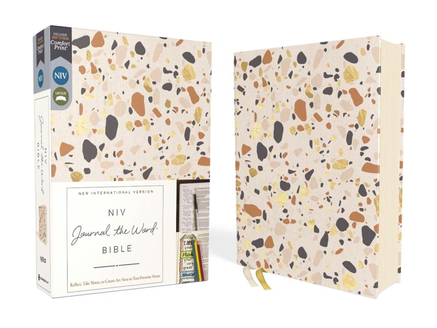 Niv Journal the Word Bible (Perfect for Note-Taking) Cloth Over Board Cream Red Letter Comfort Print