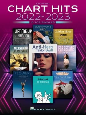 Chart Hits of 2022-2023: Easy Piano Songbook with Lyrics