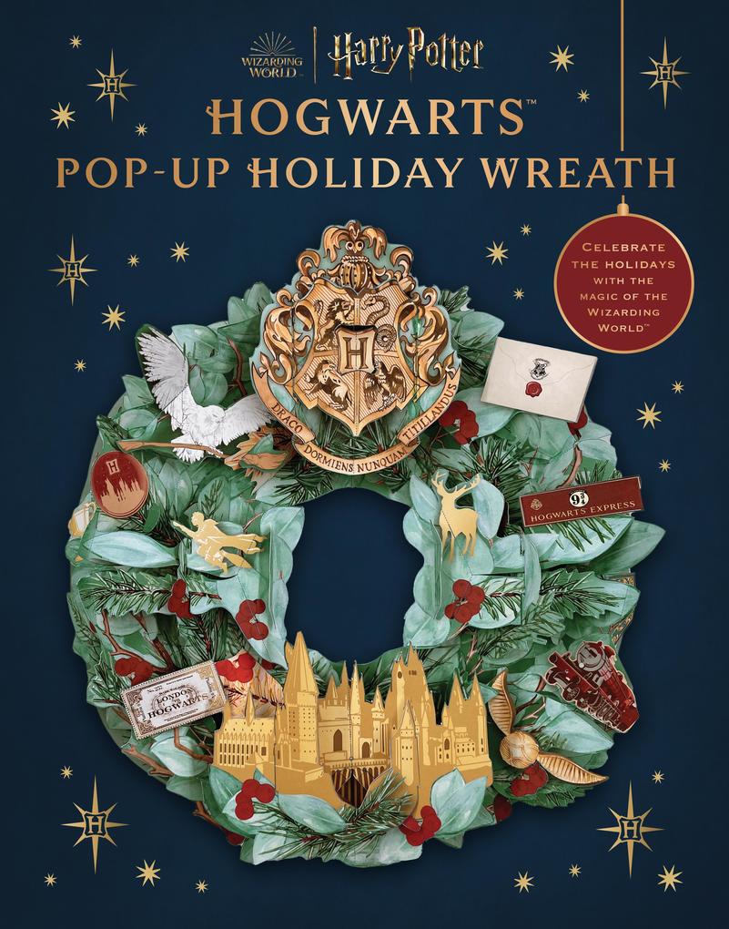 Insight Editions Harry Potter, Hogwarts Pop-Up Holiday Wreath