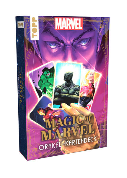 Magic of MARVEL Orakel-Kartendeck. Ein Blick in die Zukunft mit den Original MARVEL-Superhelden wie Spider-Man Deadpool oder Wolverine