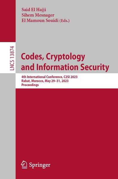 Codes Cryptology and Information Security