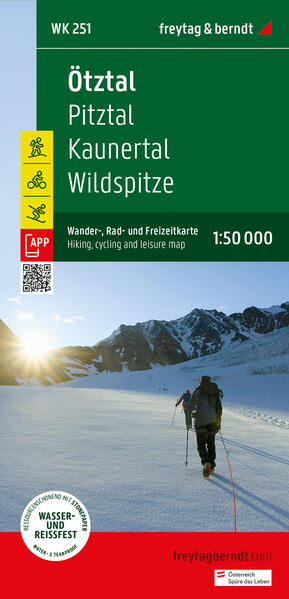 Ötztal Wander- Rad- und Freizeitkarte 1:50.000 freytag & berndt WK 251