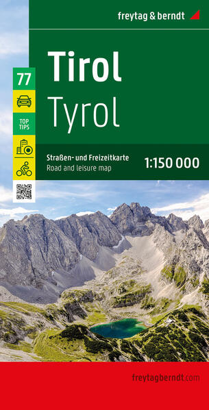 Tirol Straßen- und Freizeitkarte 1:150.000 freytag & berndt