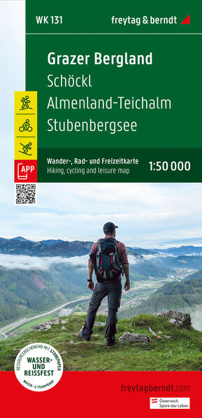 Grazer Bergland Wander- Rad- und Freizeitkarte 1:50.000 freytag & berndt WK 131