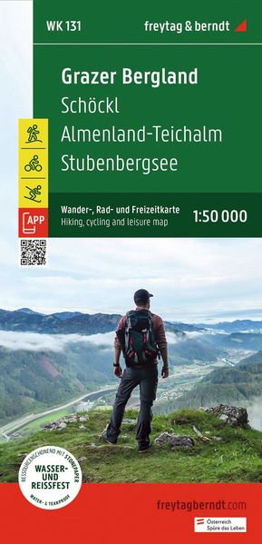 freytag & berndt Wanderkarte WK 131 Grazer Bergland Schöckl - Almenland-Teichalm - Stubenbergsee 1:50.000