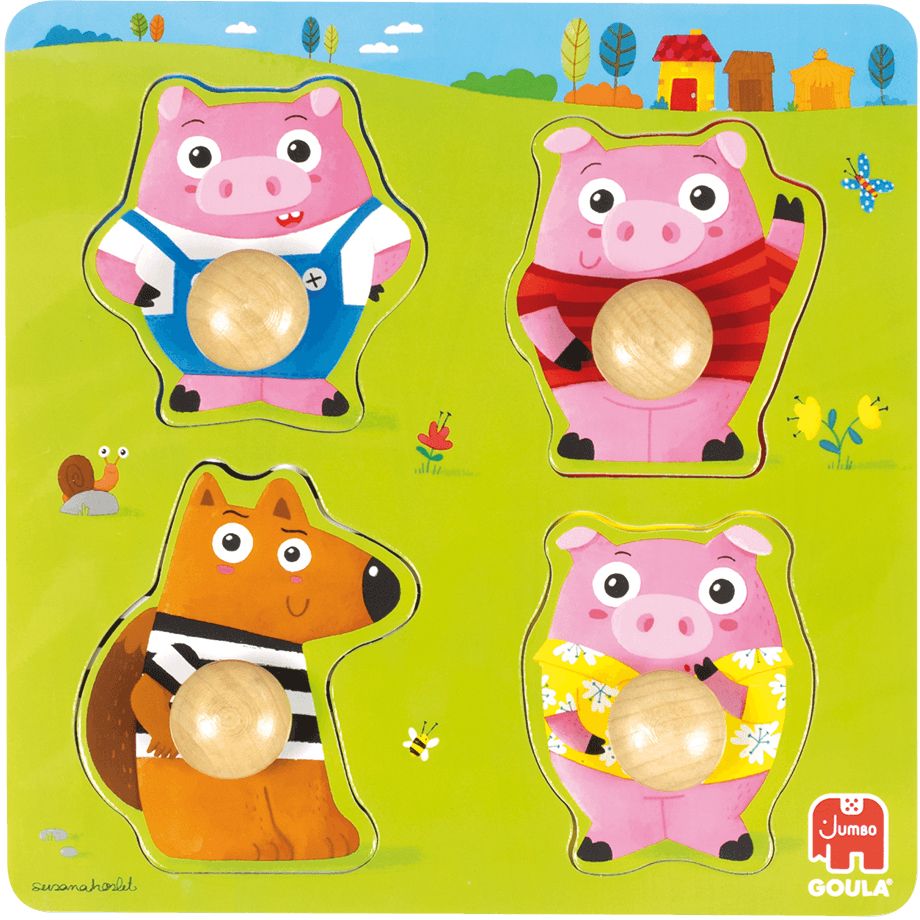 GOULA - 3 kleine Schweinchen Puzzle