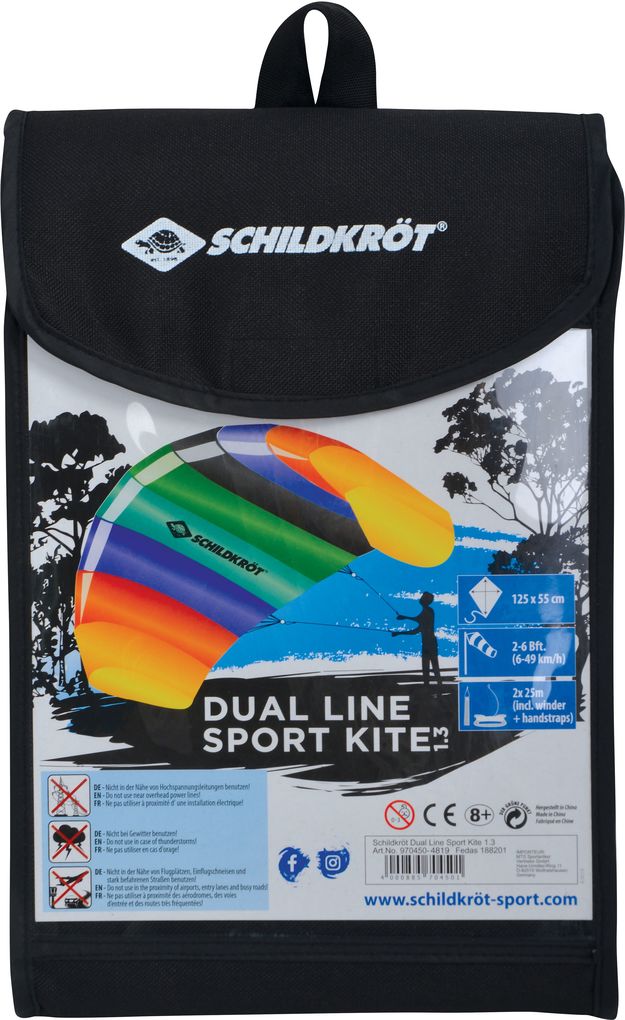 SCHILDKRÖT Lenkdrache Dual Line Sport Kite 1.3