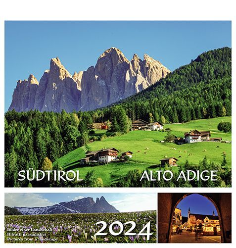 Südtirol 2024 Postkartenkalender Querformat