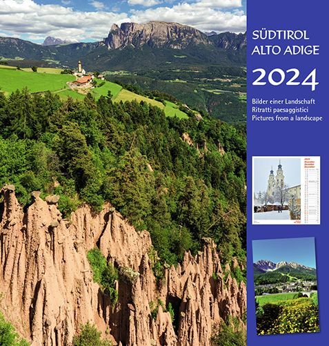 Südtirol 2024 Postkartenkalender Hochformat