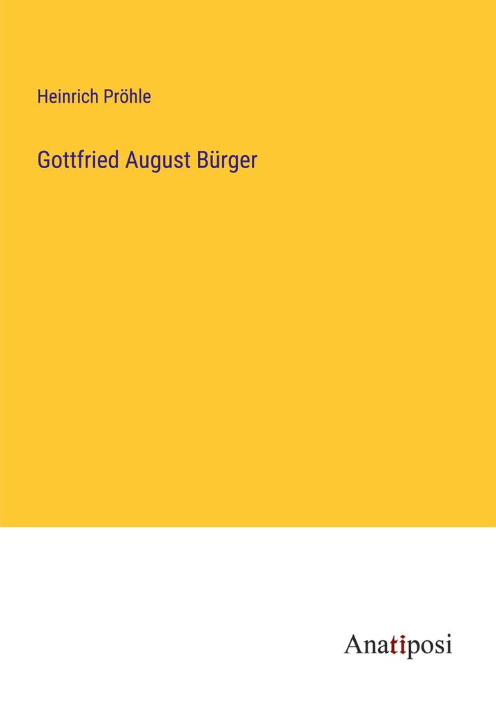 Gottfried August Bürger