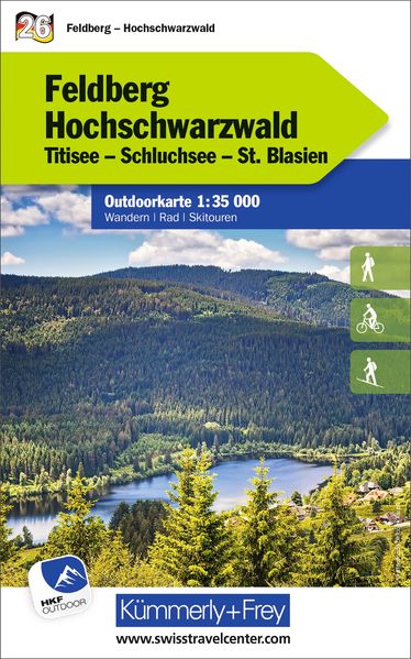 Kümmerly+Frey Outdoorkarte Deutschland 26 Feldberg Hochschwarzwald 1:35.000
