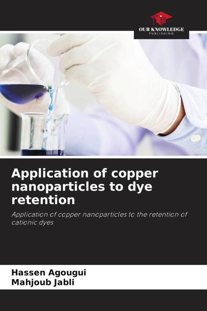 Application of copper nanoparticles to dye retention