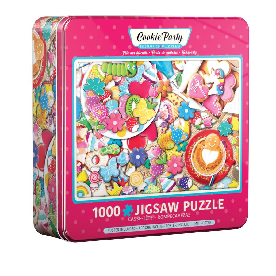 Eurographics 8051-5605 - Kekse Party Puzzledose 1.000 Blech Puzzle