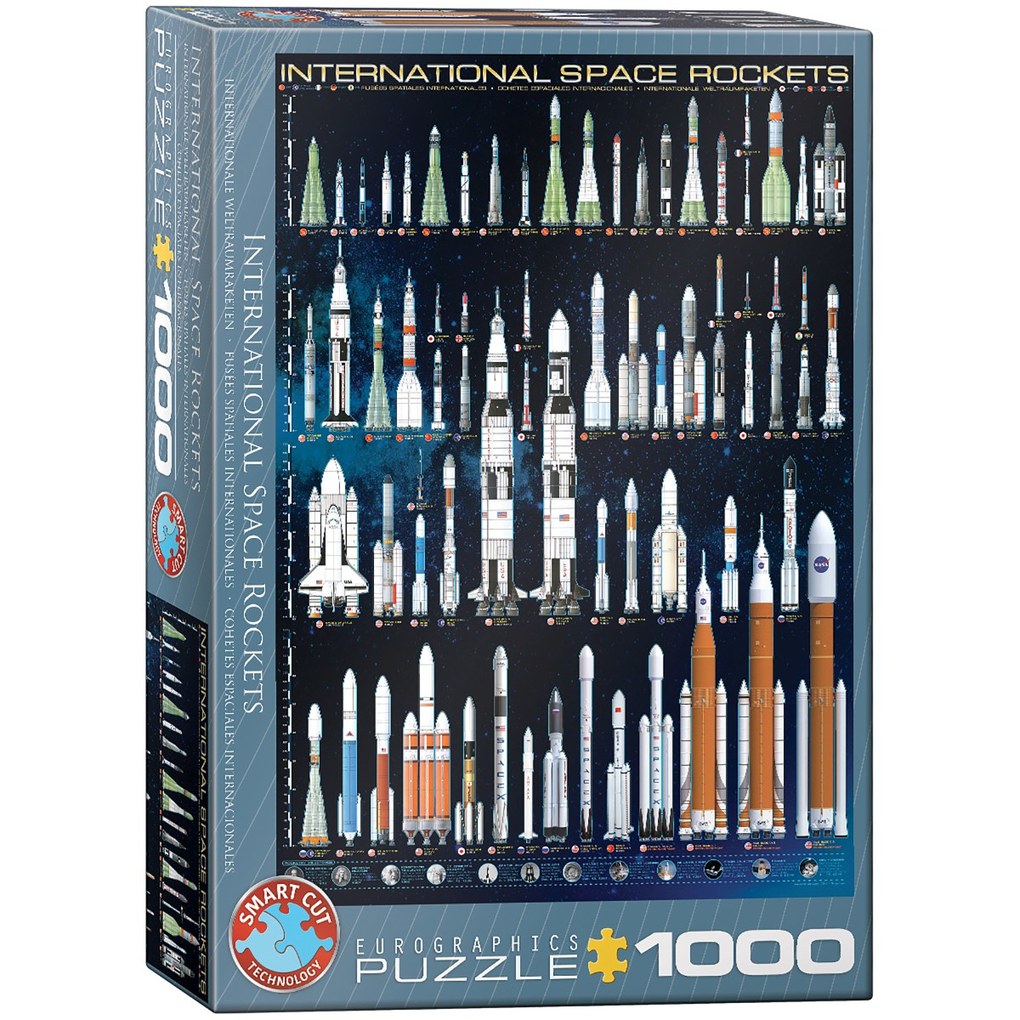 Eurographics 6000-1015 - Internationale Weltraumraketen Puzzle 1.000 Teile