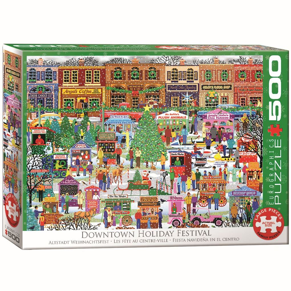 Eurographics 6500-5503 - Das Stadtplatz Weihnachts-Festival Puzzle 500 Teile