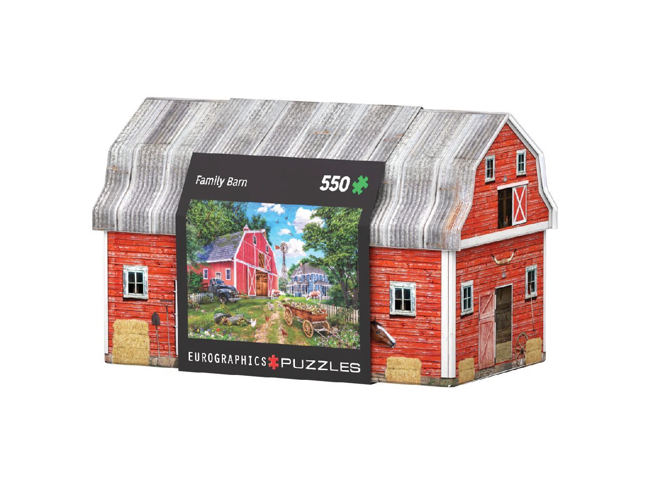 Eurographics 8551-5601 - Hofscheune Puzzledose 550 Blech Puzzle